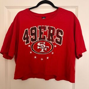 49ers cropped shirt